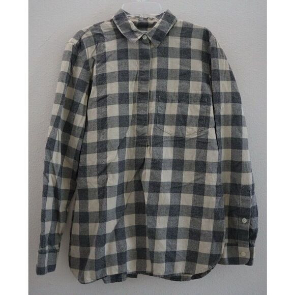 Madewell Women's Sz S Buffalo Check Classic Ex-boyfriend Button-Back Shirt $78 - Picture 1 of 7
